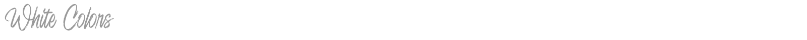 White Colors font preview